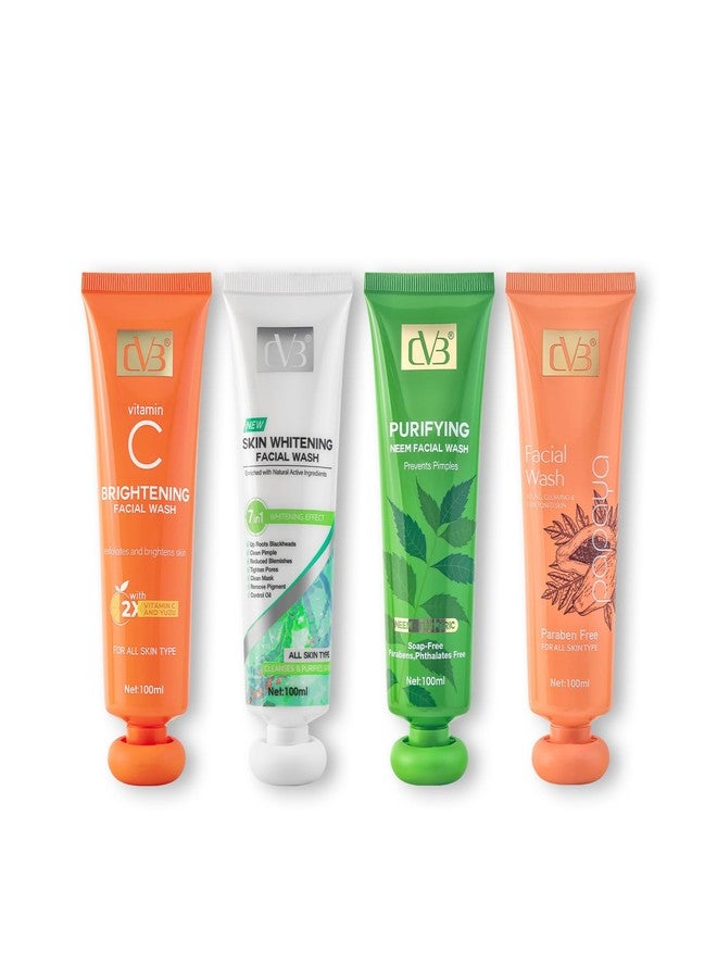 CVB C244 Vitamin C Facial Wash - 100ml | Paraben-Free Face Cleanser for Young, Glowing & Even-Toned Skin | Gentle Formula for All Skin Types (1, Vitamin C) - Image 2