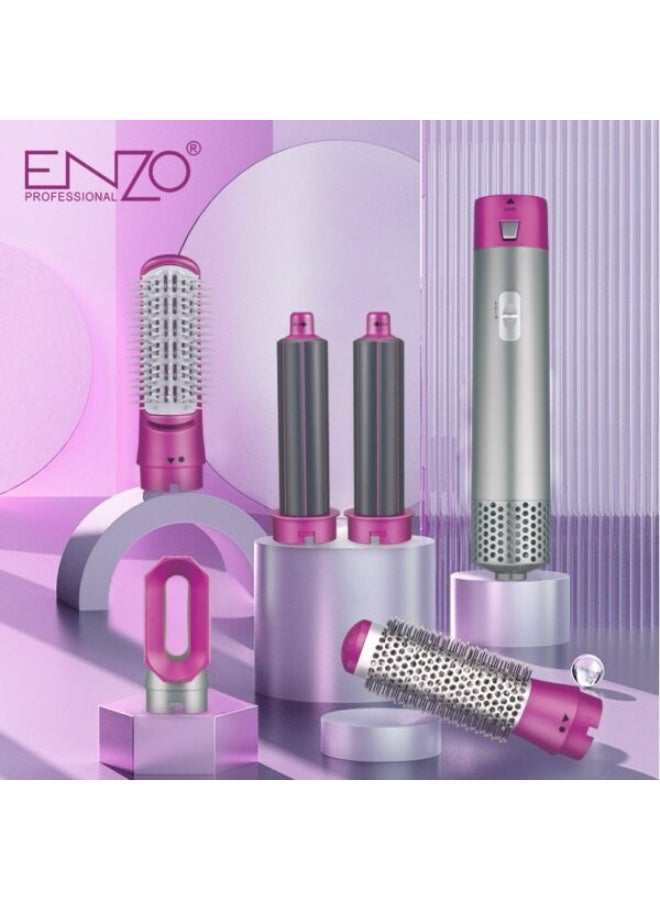 ENZO Professional 5-in-1 Hair Styling Tool – Curl, Smooth & Dry with Interchangeable Attachments - Image 5