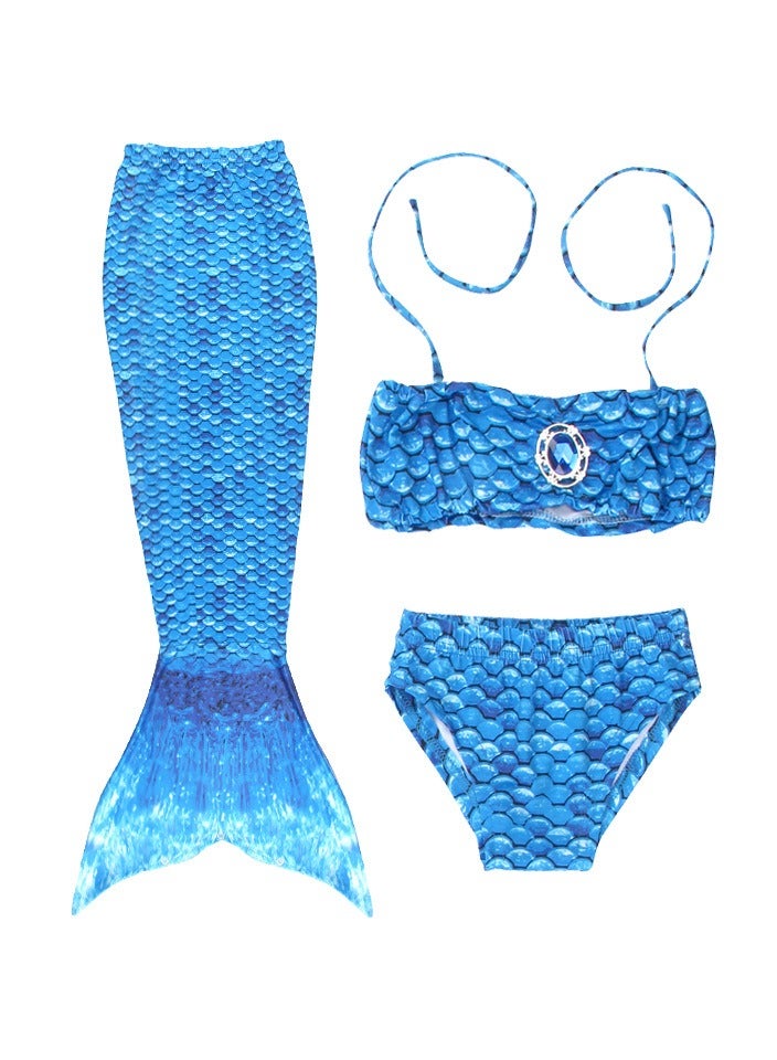 KUYING Children's Mermaid Swimsuit Bikini 