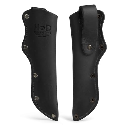 Hide & Drink, Thick Leather Mora Knife Sheath w/Belt Loop, Handmade Includes 101 Year Warranty (Charcoal Black) - Image 2