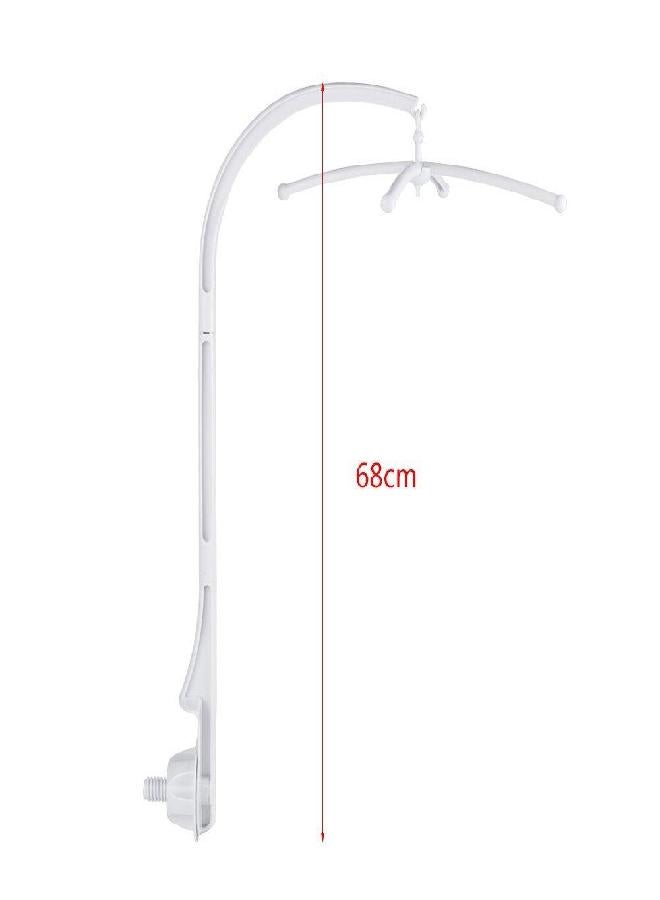 Zerodis Baby Crib Bedding Decoration,White Crib Toys Hanging Arm Bracket Holder for Baby Boys and Girls - Image 3