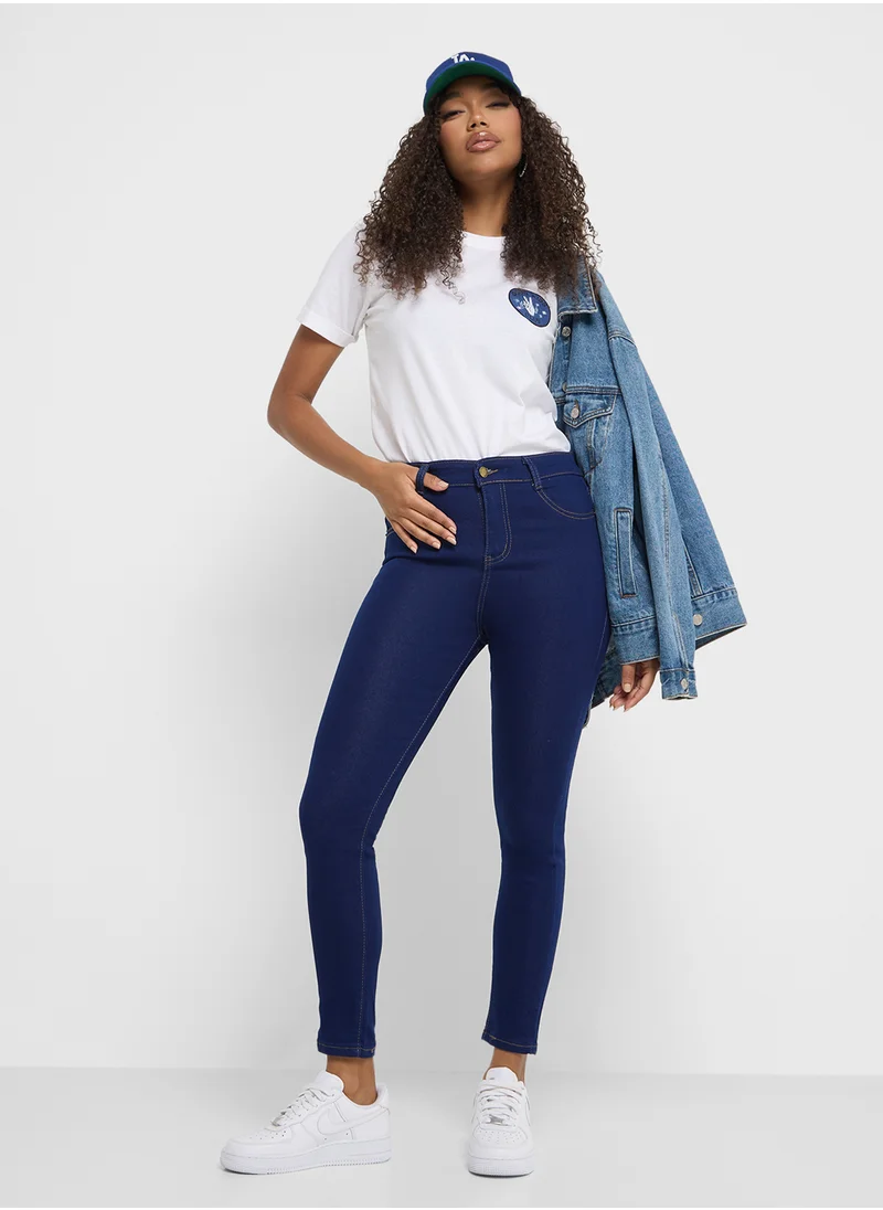 Ginger High Rise Skinny Fit Jeans