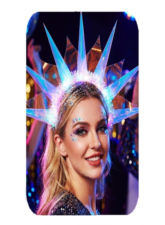 CAKURE Light Up Headband Led Crown Headbands Rave Headpiece Hair Accessories for Women - Image 1
