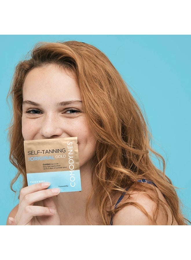Comodynes The Original Gold Self-Tanning Wipes x8 - Image 3