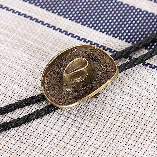 Wentur Bolo Ties for Men Western - 3D Cowboy Hat Bolo Tie Design with Vintage Cowboy Boots Bolo Tie Western Bolotie Cowboy Bola Tie - Image 3