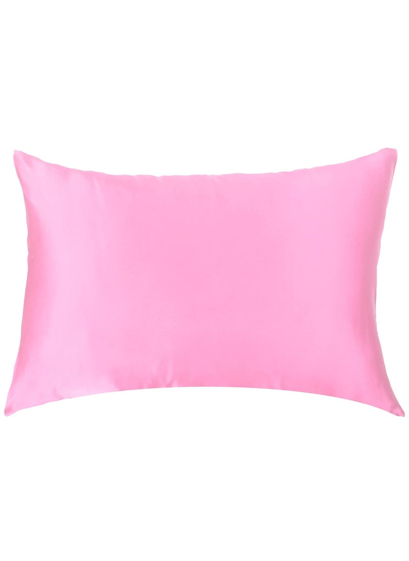 TUW The Universal Wardrobe 300 TC Soft Silk Satin Pillow Cover for Hair and Skin Single PC Crystal Rose 20X26 Inch  - Image 2