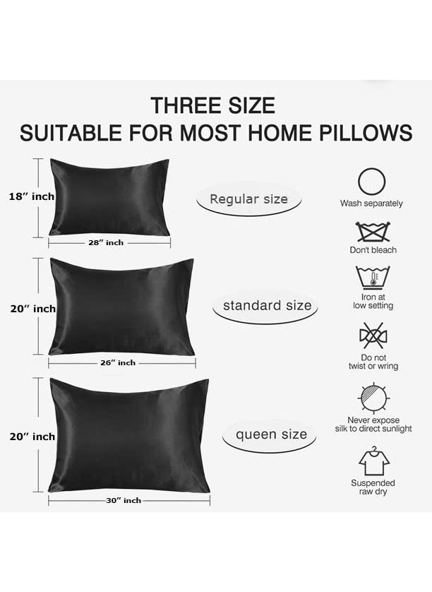 TUW The Universal Wardrobe 300 TC Soft Silk Satin Pillow Cover for Hair and Skin Single PC Crystal Rose 20X26 Inch  - Image 5