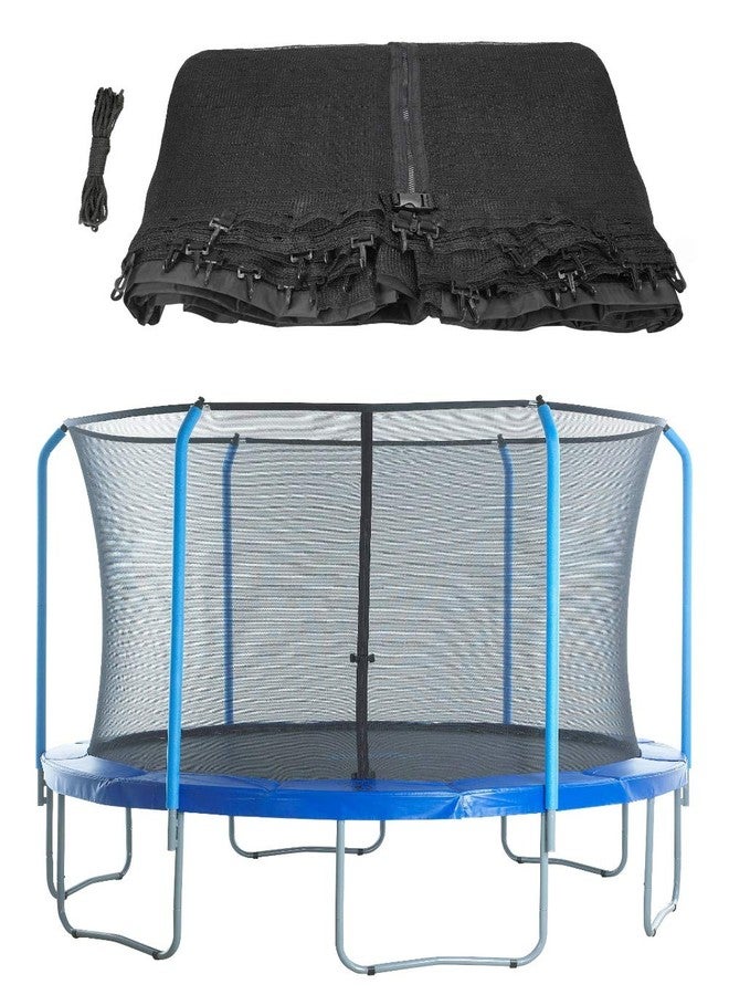 Upper Bounce Trampoline Replacement Safety Nets, Fits Most Trampolines with Round Frames and Top Ring Enclosure System - NET ONLY, Black - Image 1