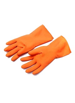 RDE home care RDE home care Reusable Gloves Multipurpose Household Gloves Garden Purpose Free Size Thick 150grams Orange Pack of 4 2 pair 