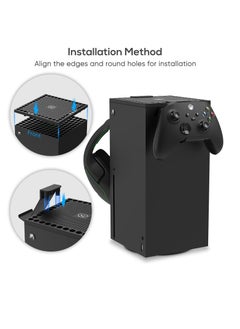 Excefore Dust Cover Controller Mount Compatible for Xbox Series X - 2 in 1 Game Accessories with Dust Filter Cover Compatible for XSX Console and 2 Holder Hanger Stand for Series X Controller & Game Headset  - Image 5