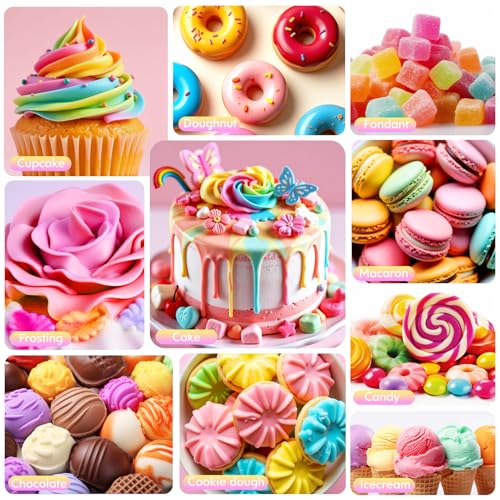 Cherrysea Oil Based Food Coloring for Chocolate Rainbow Oil Edible Food Dye Set for Halloween Baking Royal Icing Cookie Supplies Gluten Free 7x6ml Food Grade Food Color Kit, 0.25 Fl. Oz/Bottles - Image 5