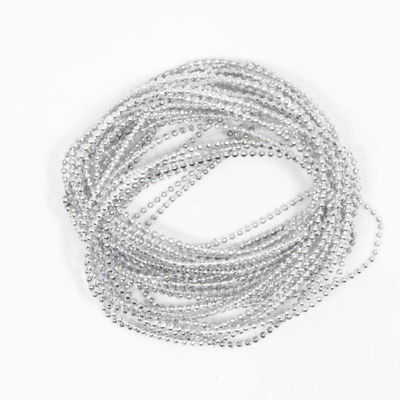 advancedestore advancedestore Hobby Crafts Ball Chains Shiny & Glittery - for Jewelery Making/Designing & Craft Work (5M):Silver - Image 3