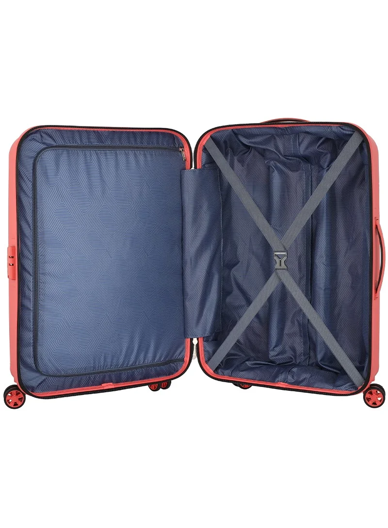 AMERICAN TOURISTER 68 cm / 25 inch American Tourister Ellipso Suitcase, Check-In Size 68 cm / 25 inch, 4 Spinner Wheels, Hard Top, Polypropylene, Apricot Blush|Lightweight|Scratch Resistant Texture|Shoe & Laundry Bag|TSA Lock - 3 Years International Warranty  | Best Price UAE