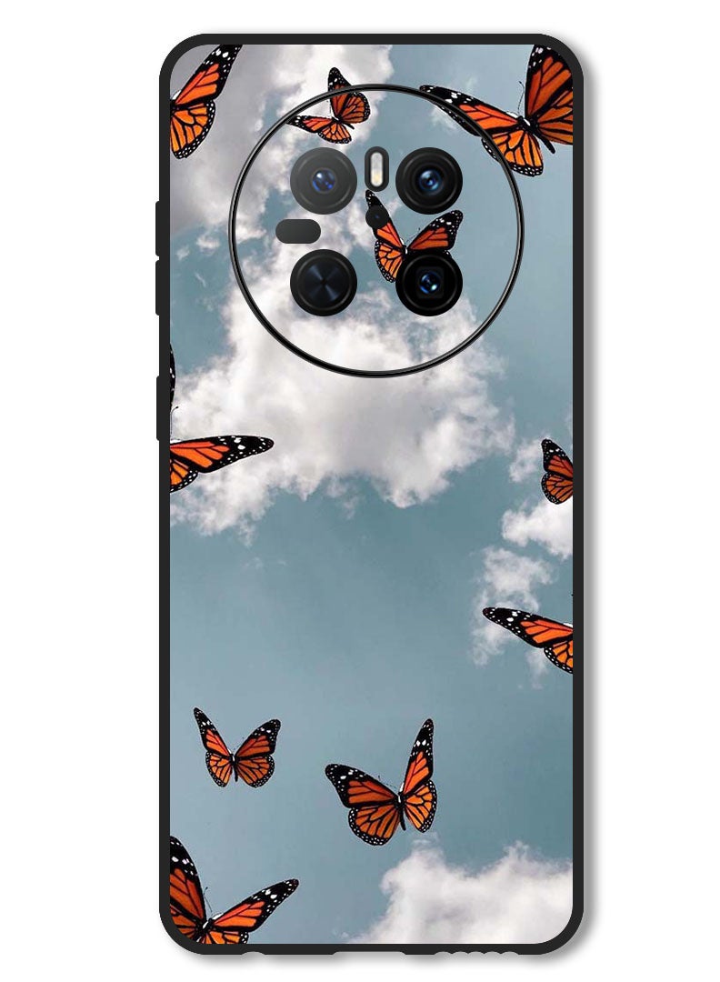 Theodor Case Compatible with Huawei Mate 70 Protection Shockproof Bumper Cover Butterfies - Image 1