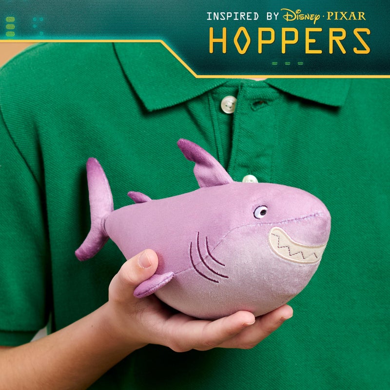 Just Play Disney and Pixar's Hoppers Small Plush - Diane Shark Soft Toy, for Kids and Movie Fans, Inspired by The Hoppers Movie, Kids Toys for Ages 3 Up by Just Play - Image 2