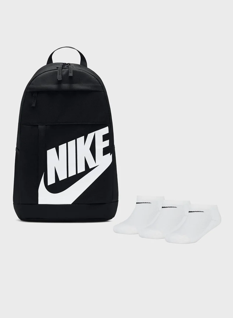 نايكي elemental backpack with water socks