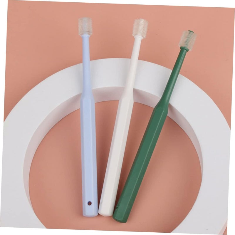 2PCS 360-Degree Manual Puppy Toothbrush Set Lightweight PET Oral Cleaning Brush for Dogs Ergonomic Handle and Soft Bristles - Image 5