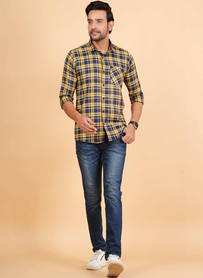 BADLAND قميص كاجوال كلاسيكي بتصميم تارتان للرجال من باد لاند - Image 5