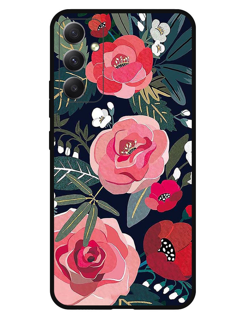 Theodor Protective Case Anti Scratch Shock Proof Bumper Cover For Samsung Galaxy F14 Flowers and leaves - Image 1