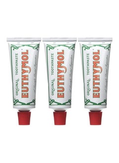 Euthymol Pack Of 3 Original Toothpaste Multicolour 3x75ml 