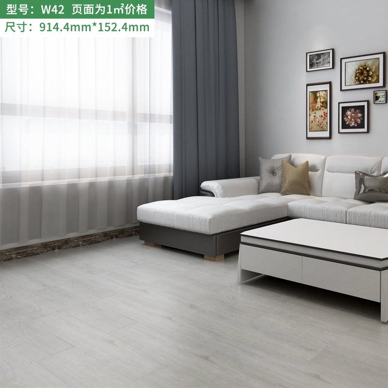Floor pvc cement floor bedroom wood floor self-paved thickened waterproof wear-resistant floor leather rental house living room W66 - Image 5