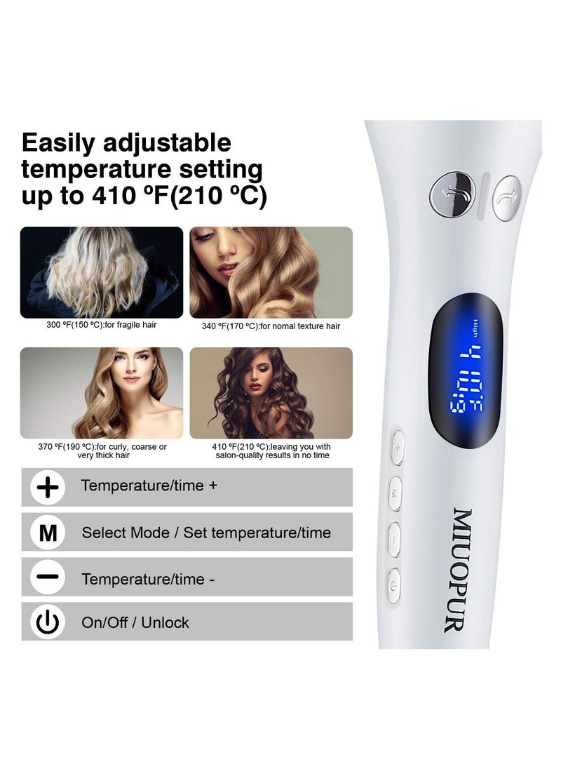 Arabest - Automatic Hair Curling Iron With Ceramic Ionic Barrel Smart Anti Stuck Rotating Hair Curler Wand With Temperature Display And Timer - Image 1