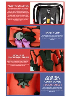 Occuwzz Child Safety Seat Simple Car Portable Seat Belt Foldable Car Seat Booster Seat for Car Protection  - Image 2