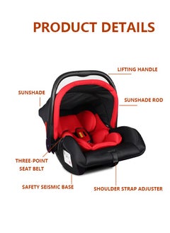 Occuwzz Child Safety Seat Simple Car Portable Seat Belt Foldable Car Seat Booster Seat for Car Protection  - Image 3