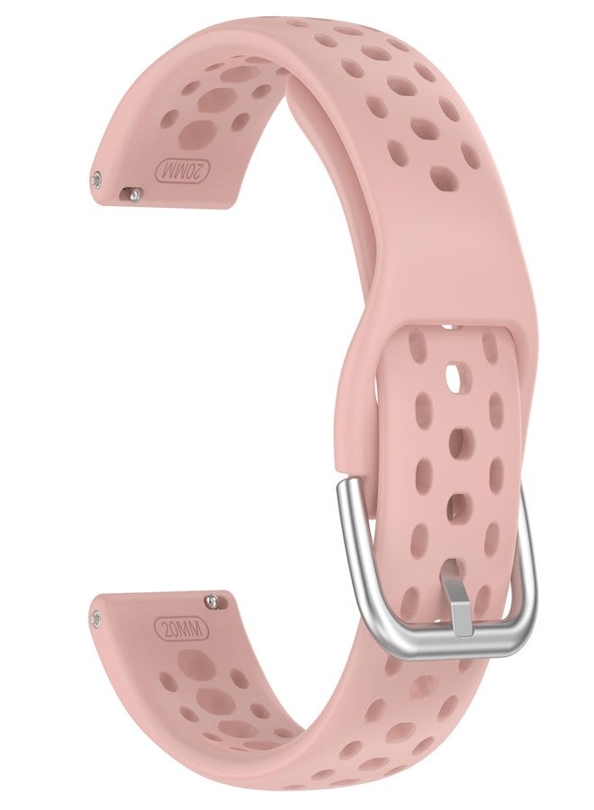 QGHXO سوار بديل من السيليكون سريع الفك من QGHXO لساعات Amazfit Active 2 1/GTS 2 2e 3 4 4 Mini/GTR Mini/GTR مقاس 42 مم و20 مم، متوافق مع ساعات Amazfit Bip 3/3 Pro/U/U Pro/S/S lite/Lite - Image 3
