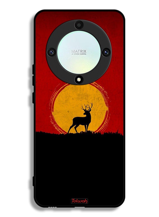 Tolwak Honor X9a Protective Case Cover Deer And Moon Artwork - Image 1