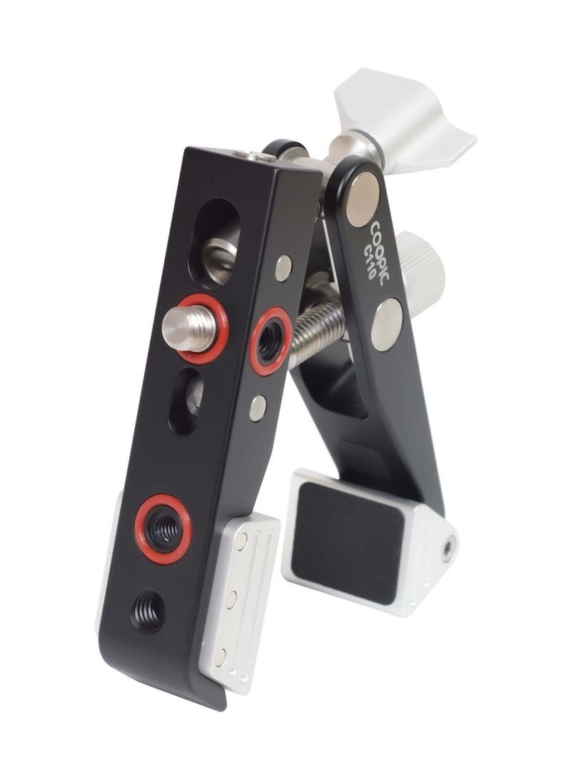 COOPIC C110 Heavy duty super clamp, multi-functional camera clamp with 1/4” thread for DSLR camera, Gopro, monitor, led light, etc - Image 1