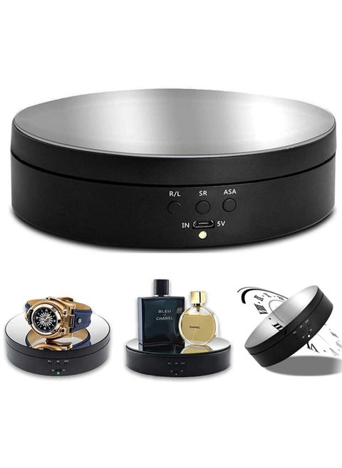 Photography Props 360 Degree Motorized Turntable Show Case Adjustable Rotating 3 Speed Turntable