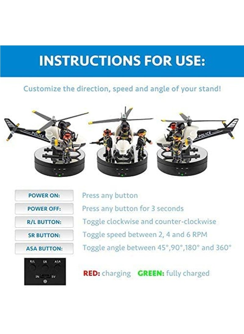 Generic Photography Props 360 Degree Motorized Turntable Show Case Adjustable Rotating 3 Speed Turntable  - Image 5