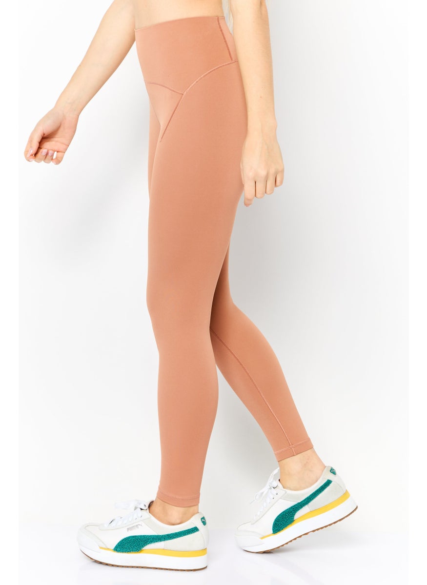 Adidas Women Tight Fit Yoga 7/8th Leggings, Rust Brown  - Image 3
