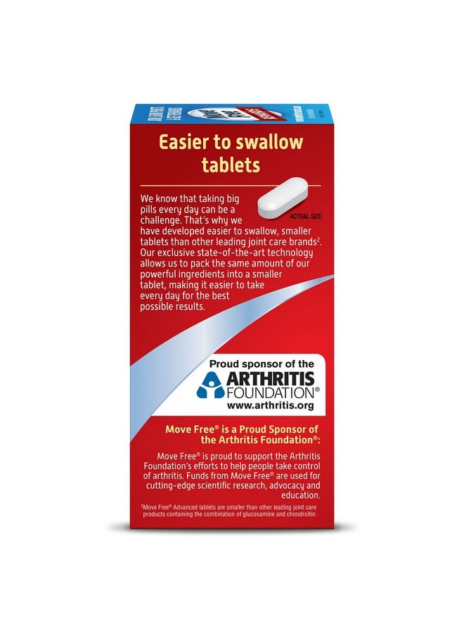 Move Free مكمل غذائي لصحة المفاصل من أدفانسد، 80 قرصًا، يحتوي على الجلوكوزامين والكوندرويتين - Image 4
