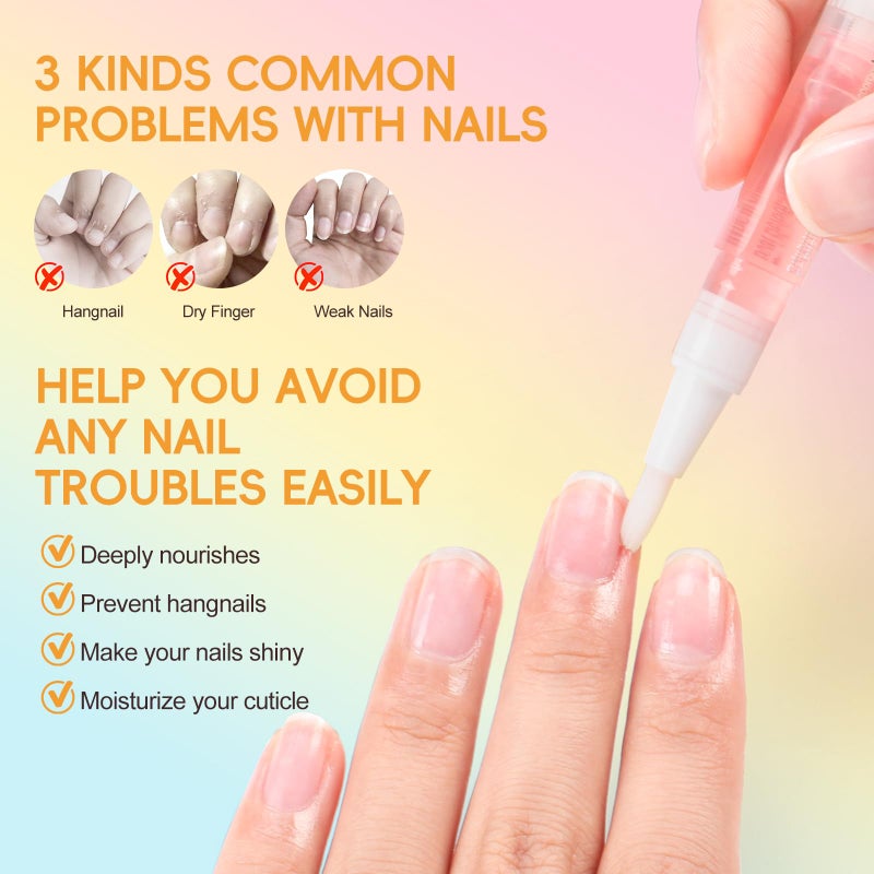 COSCELIA 16 PCS Cuticle Oil Pen for Nails Cuticle Revitalizer Oil Pens Set Nail Care Nourishment Treatment Moisturized Repair Pen Bulk Manicure Tools for Gel Nails - Image 5