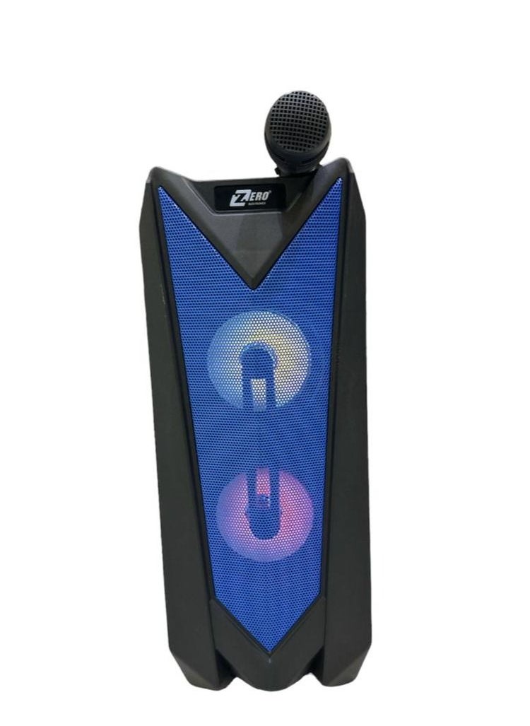 زيرو - مكبر الصوت ZR-585S1.0 مع ميكروفون و بطارية لون أزرق - Image 1