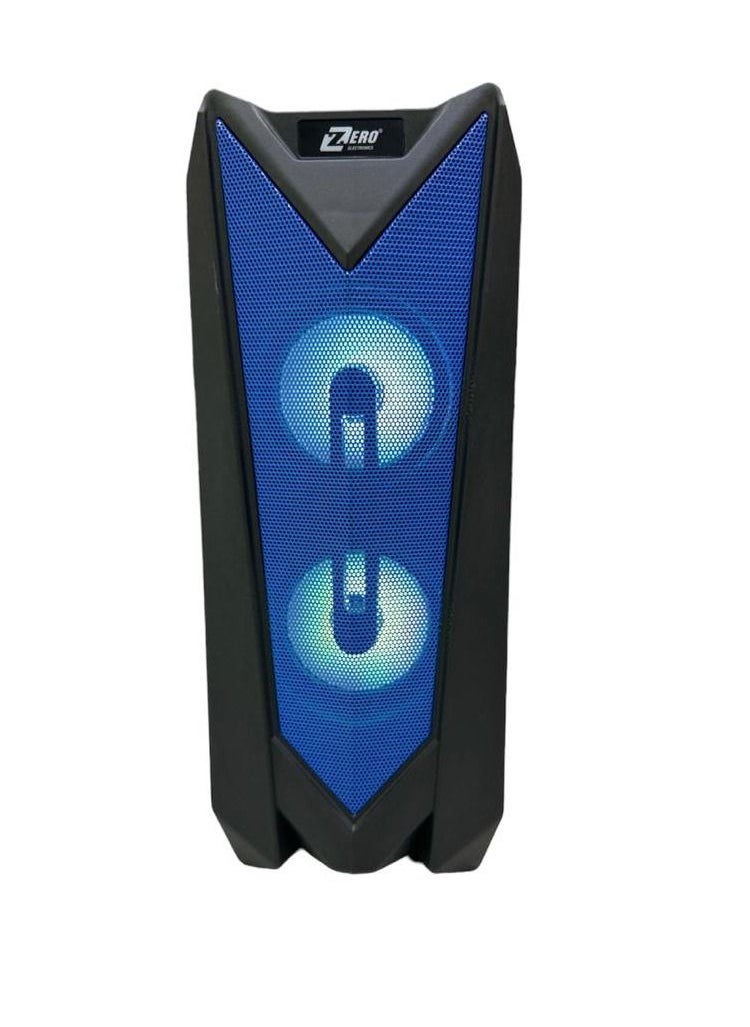 زيرو - مكبر الصوت ZR-585S1.0 مع ميكروفون و بطارية لون أزرق - Image 1