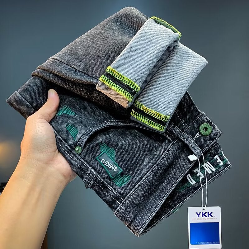 Unisex Classic Denim Jeans Loose Fit Daily Outdoor Wear - Image 2