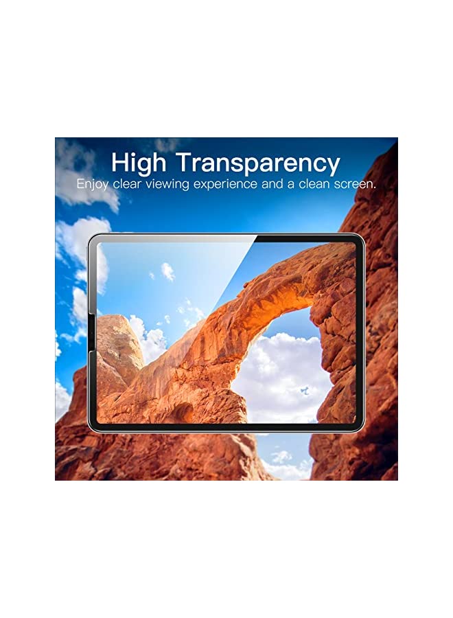 Jetech درع الشاشة بتثبيت بلمسة واحدة لجهاز iPad Pro 11 بوصة لجميع الطرازات و iPad Air 5/4 10.9 بوصة، فيلم زجاج مقسى مع مجموعة أدوات محاذاة تلقائية، وضوح عالي - Image 4