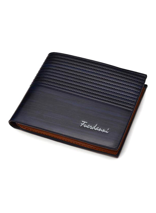 Vintage Multi-Slot Bi-Fold Wallet Blue