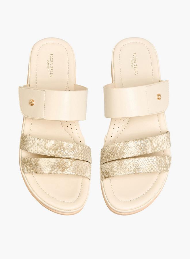 Flora Bella By Shoexpress Flora Bella Women Animal Print Strap Sandals - Image 1