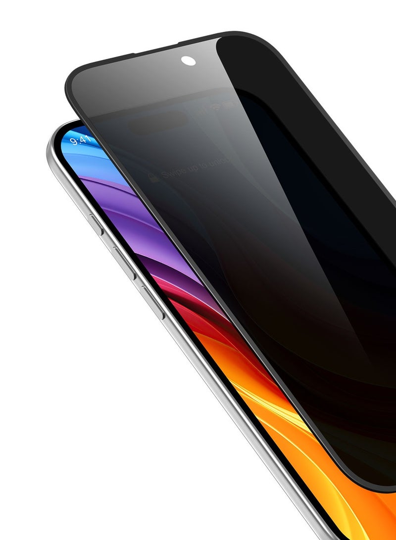 Remson Elite Guard Pro Tempered Glass Screen Protector Anti- Glare Privacy HD 9H Hardness Full Coverage with Installation Tool Kit compatible for iPhone 17 Air 6.5-inch 2025 - Image 1