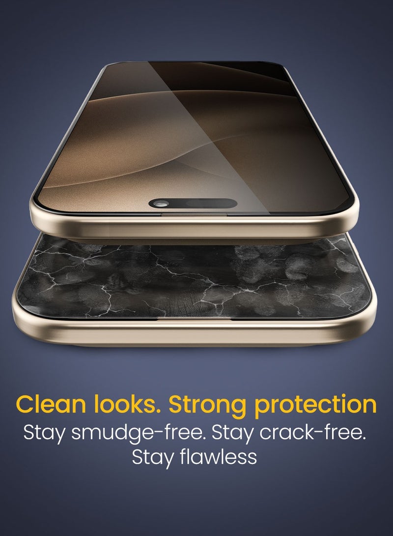 Remson Elite Guard Pro Tempered Glass Screen Protector Anti- Glare Privacy HD 9H Hardness Full Coverage with Installation Tool Kit compatible for iPhone 17 Air 6.5-inch 2025 - Image 4