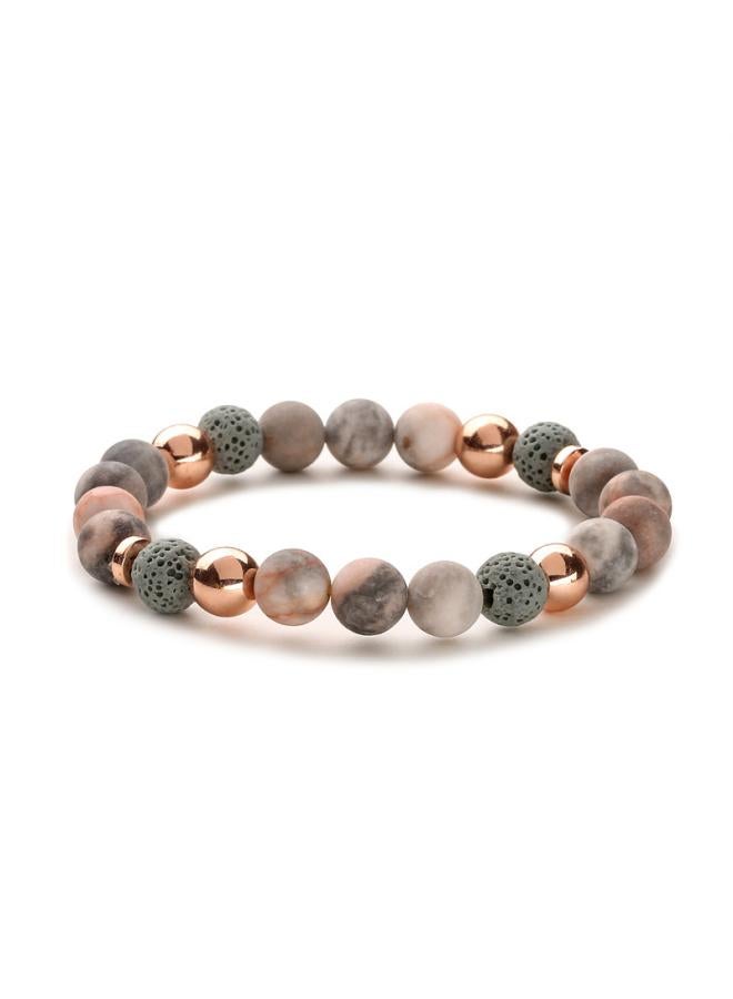 Explosions Natural Stone Bracelet Essential Oil Aromatherapy Bracelet Hot Powder Zebra Bracelet Bracelet Manufacturers 