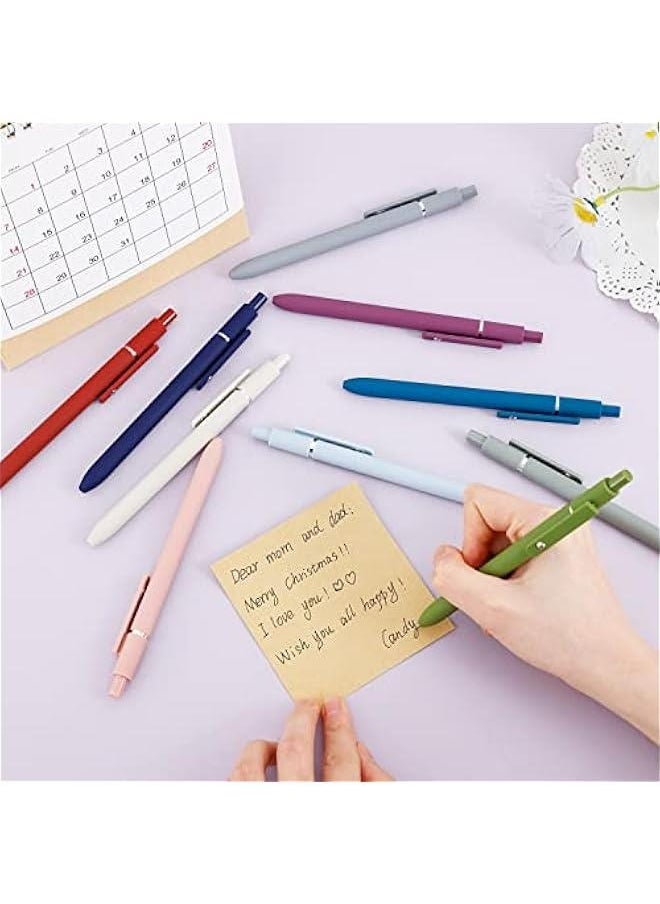 Generic Gel Pens, 10pcs 0.5mm Quick Dry Black Ink Pens Fine Point Smooth Writing Pen High-End Series Pens Ballpoint for School Office Home Supplies, Gifts for Women and Men (Morandi & Retro)  - Image 3