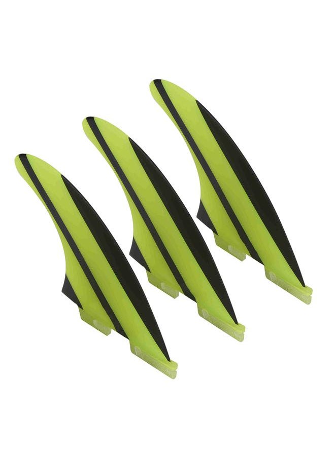 Thoraya 3pcs Outdoor Surfing Fiberglass Surfboard Fin Stand Up Paddle Surf Fins Thruster  - Image 1