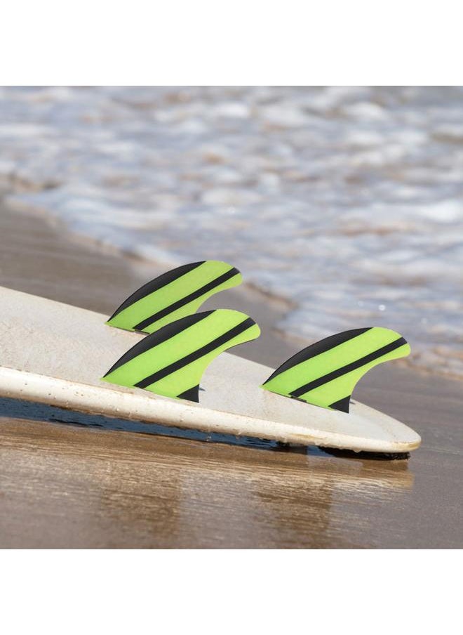 Thoraya 3pcs Outdoor Surfing Fiberglass Surfboard Fin Stand Up Paddle Surf Fins Thruster  - Image 4