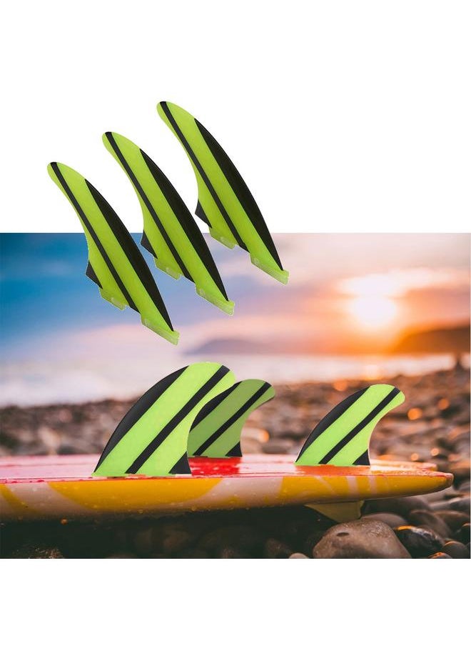 Thoraya 3pcs Outdoor Surfing Fiberglass Surfboard Fin Stand Up Paddle Surf Fins Thruster  - Image 3
