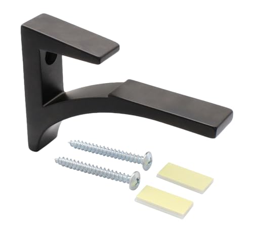 CRL Black - Aluminum Glass Shelf Bracket for 3/8" to 1/2" Glass - Package - Image 2